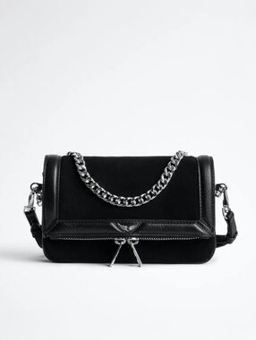 Zadig & Voltaire Rock Nano Novel Foldover Chain Strap Bag